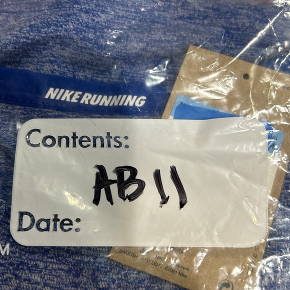 Nike Men's M Medium Dri-FIT Rise 365 Running Top T-Shirt Performance Blue NWT - Picture 9 of 9